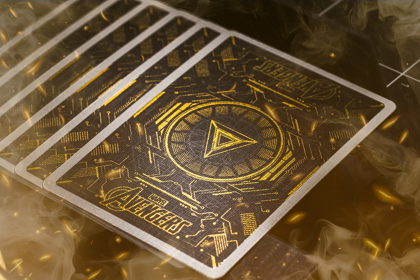 Iron Man Mark 21 Gold Playing Cards