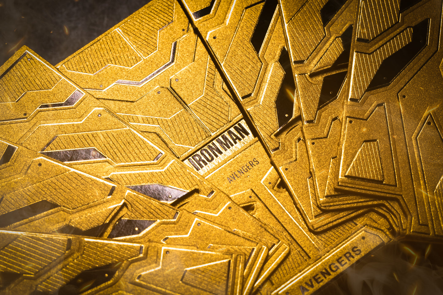 Iron Man Mark 21 Gold Playing Cards