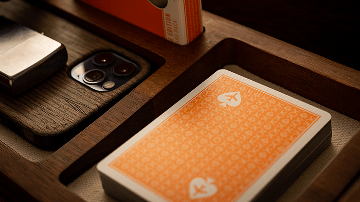 PlayingCardDecks.com-Jetsetter Hangar Orange Playing Cards EPCC