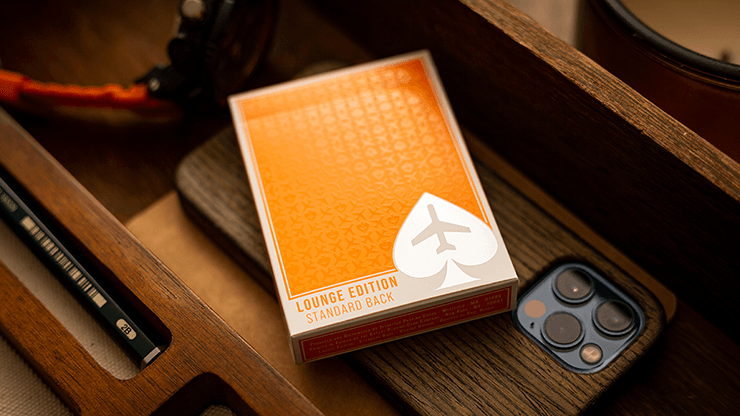 PlayingCardDecks.com-Jetsetter Hangar Orange Playing Cards EPCC