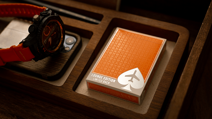 PlayingCardDecks.com-Jetsetter Limited Hangar Orange Playing Cards EPCC