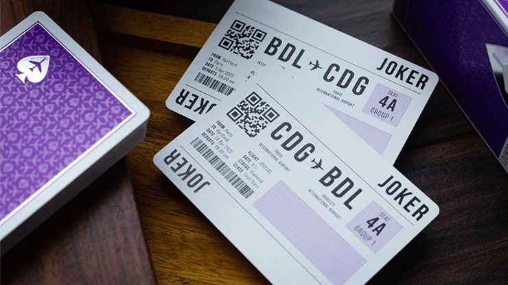 PlayingCardDecks.com-Jetsetter Lounge Limited Purple Playing Cards EPCC