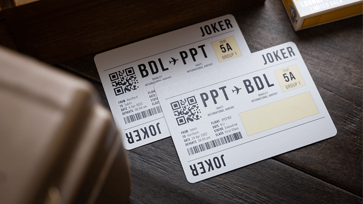PlayingCardDecks.com-Jetsetter Lounge Limited Yellow Playing Cards EPCC