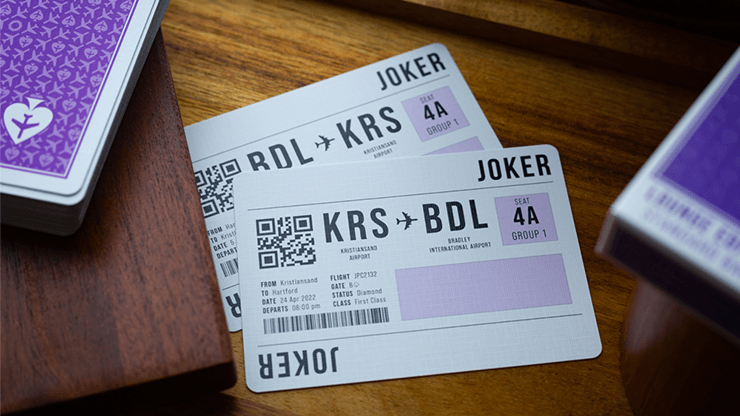 PlayingCardDecks.com-Jetsetter Lounge Purple Playing Cards EPCC