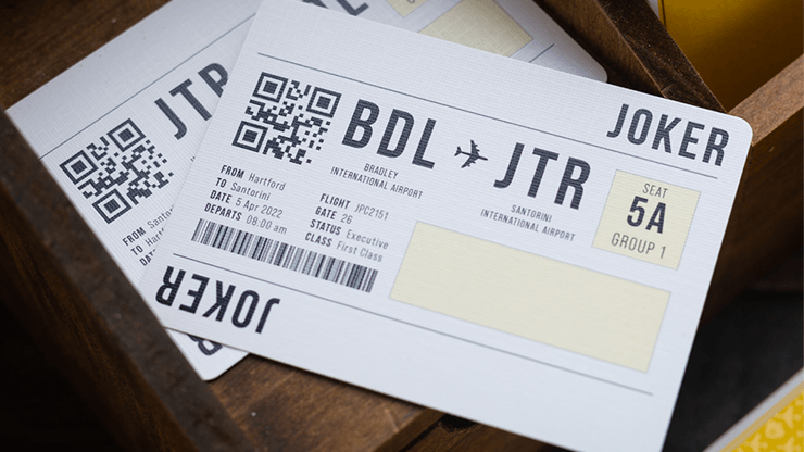 PlayingCardDecks.com-Jetsetter Lounge Yellow Playing Cards EPCC