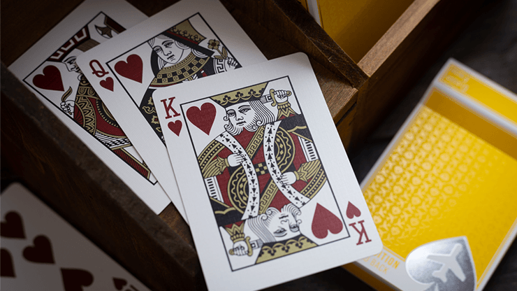 PlayingCardDecks.com-Jetsetter Lounge Yellow Playing Cards EPCC