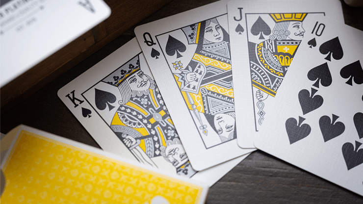 PlayingCardDecks.com-Jetsetter Lounge Yellow Playing Cards EPCC