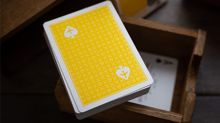 PlayingCardDecks.com-Jetsetter Lounge Yellow Playing Cards EPCC