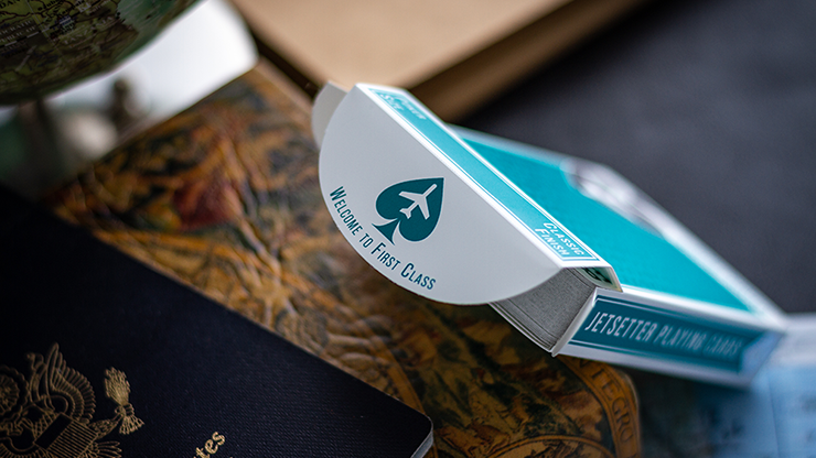 PlayingCardDecks.com-Jetsetter Terminal Teal Playing Cards EPCC