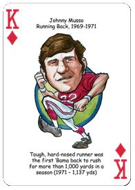 Alabama Football Heroes Playing Cards