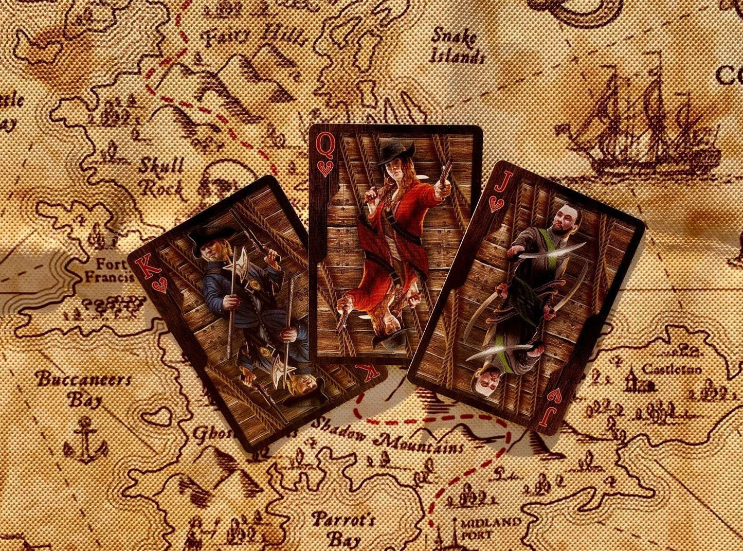 PlayingCardDecks.com-Jolly Roger Gilded Bicycle Playing Cards