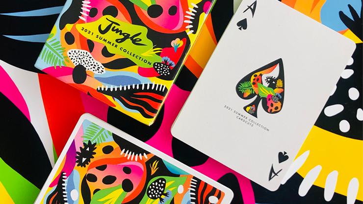 PlayingCardDecks.com-Jungle 2021 Summer Collection Gilded Playing Cards USPCC
