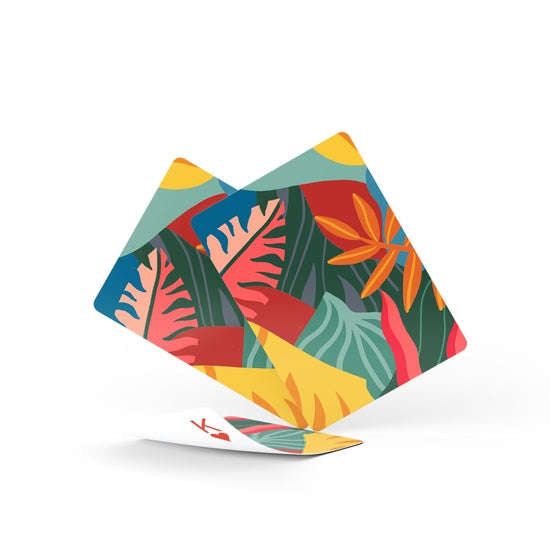 PlayingCardDecks.com-Jungle Birds Plastic Playing Cards 2 Deck Set