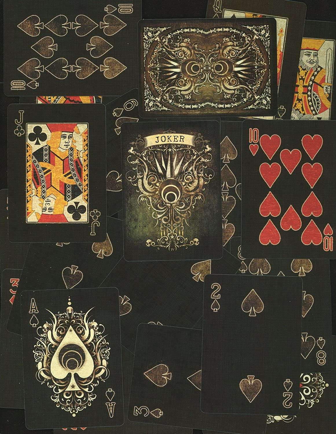 PlayingCardDecks.com-Karnival Earthtone9 Bicycle Playing Cards