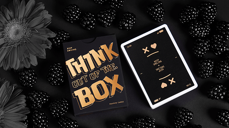 PlayingCardDecks.com-Keep Smiling Black v2 Playing Cards MPC