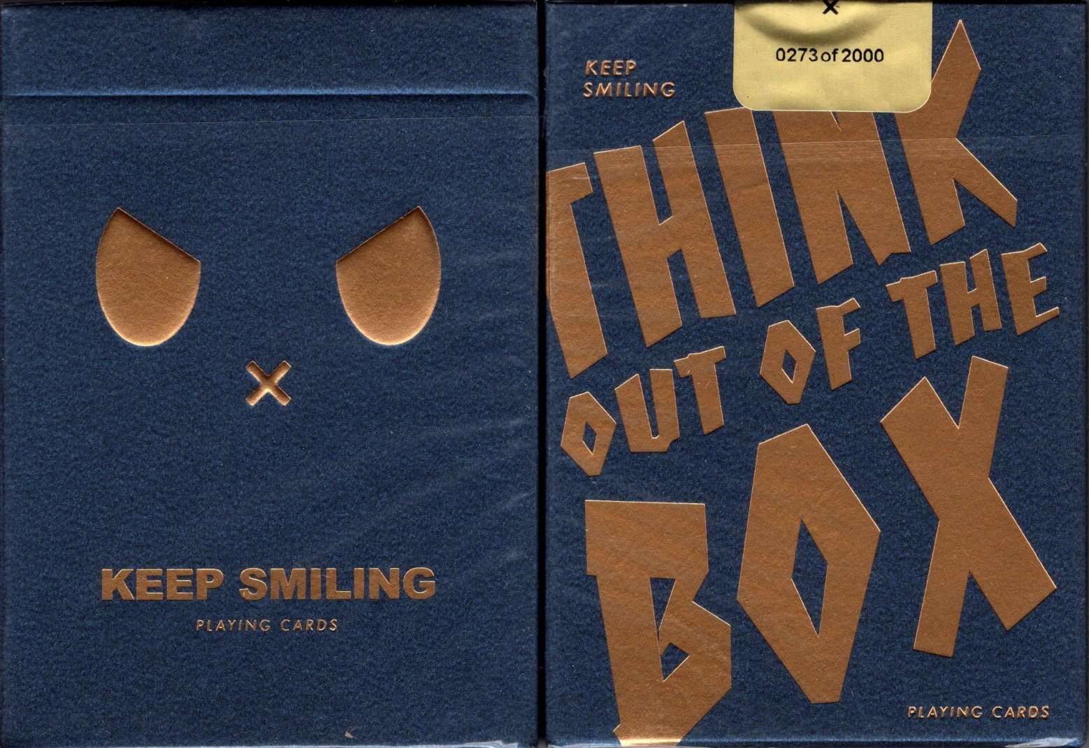 PlayingCardDecks.com-Keep Smiling Blue v2 Playing Cards MPC