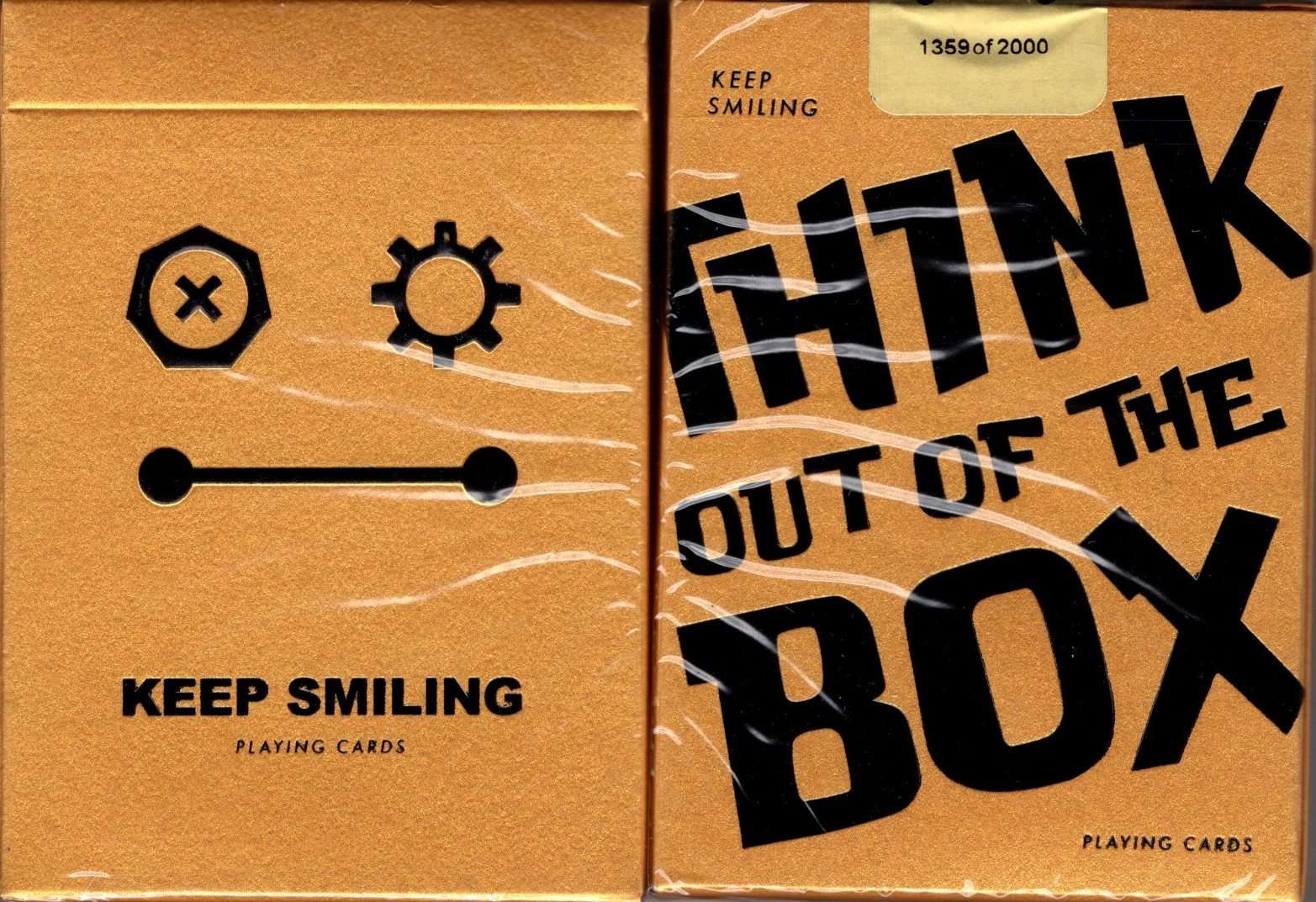 PlayingCardDecks.com-Keep Smiling Pearl Gold v2 Playing Cards MPC