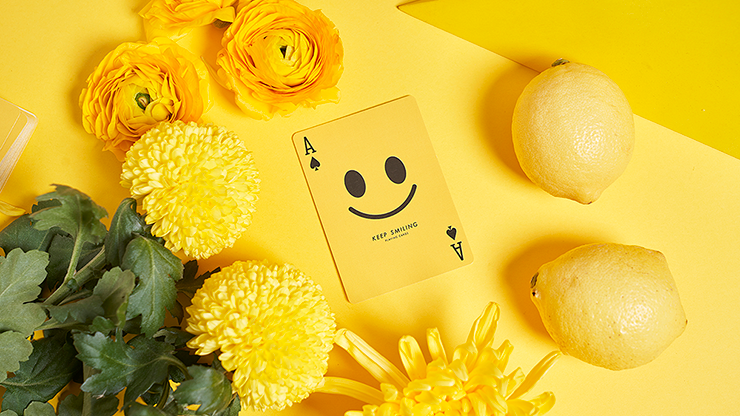 PlayingCardDecks.com-Keep Smiling Pearl Gold v2 Playing Cards MPC