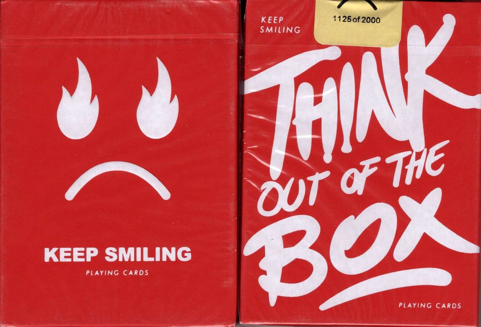 PlayingCardDecks.com-Keep Smiling Red v2 Playing Cards MPC