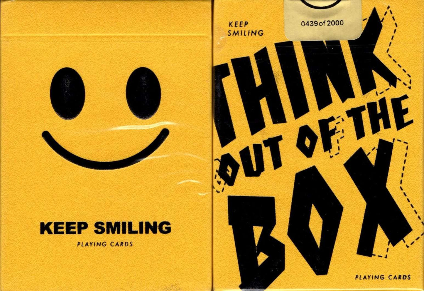 PlayingCardDecks.com-Keep Smiling Yellow v2 Playing Cards MPC