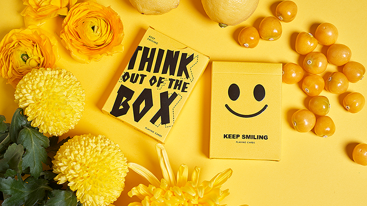 PlayingCardDecks.com-Keep Smiling Yellow v2 Playing Cards MPC