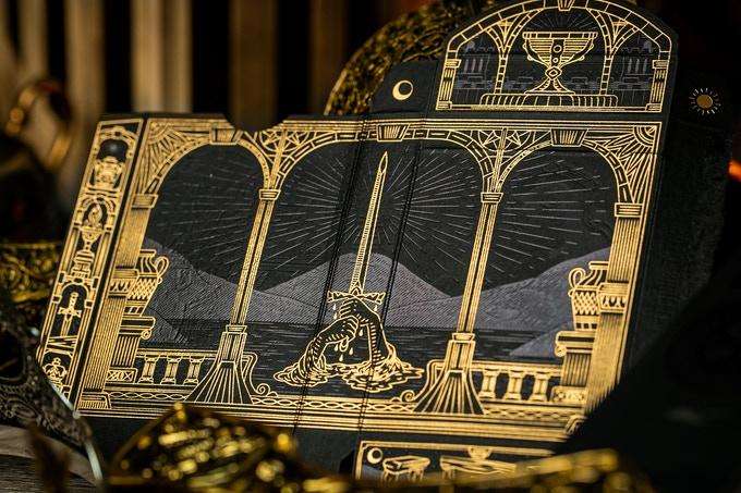 PlayingCardDecks.com-King Arthur Gold Playing Cards USPCC