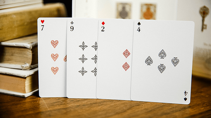 PlayingCardDecks.com-Kingdom Classic Gold Playing Card Collection 2 Deck Set USPCC