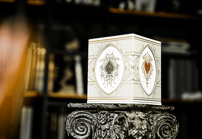 PlayingCardDecks.com-Kingdom Classic Silver Playing Card Collection 2 Deck Set USPCC