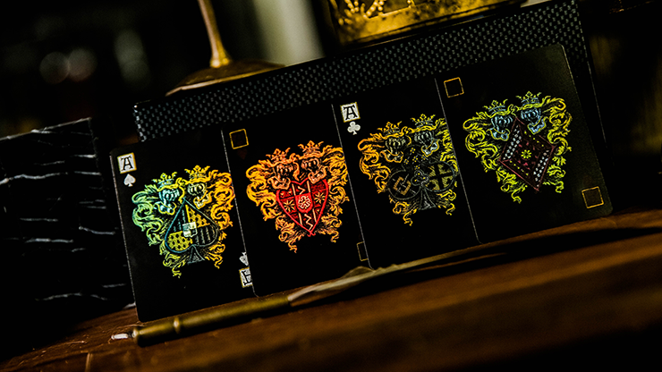 PlayingCardDecks.com-Kinghood Black Pearl Playing Card Collection 2 Deck Set
