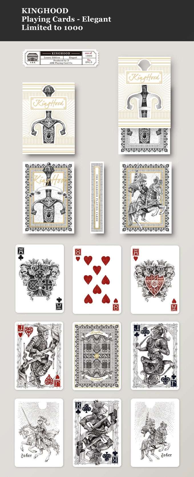 PlayingCardDecks.com-Kinghood Elegant Playing Cards USPCC