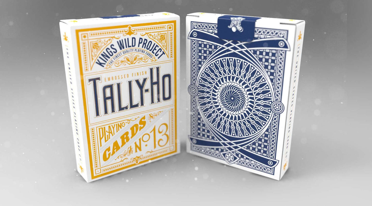 PlayingCardDecks.com-Tally-Ho Kings Wild Blue Playing Cards