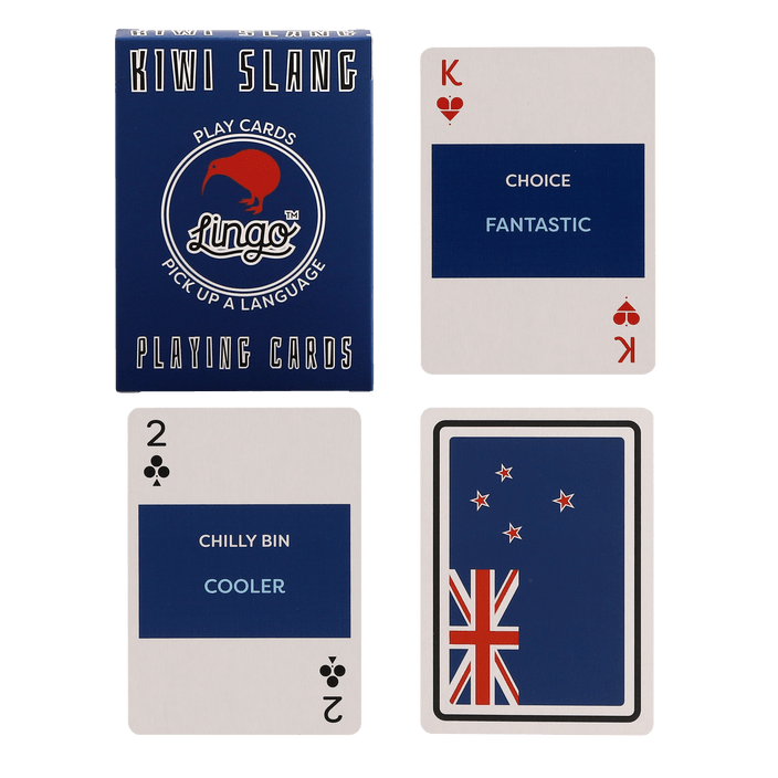 PlayingCardDecks.com-Kiwi Slang Lingo Playing Cards