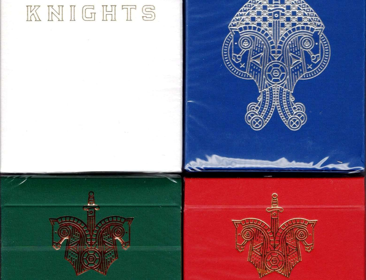 PlayingCardDecks.com-Knights Playing Cards 4 Deck Set