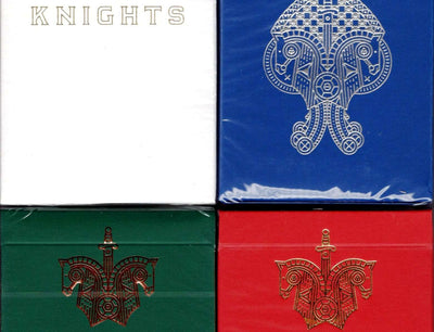 PlayingCardDecks.com-Knights Playing Cards 4 Deck Set