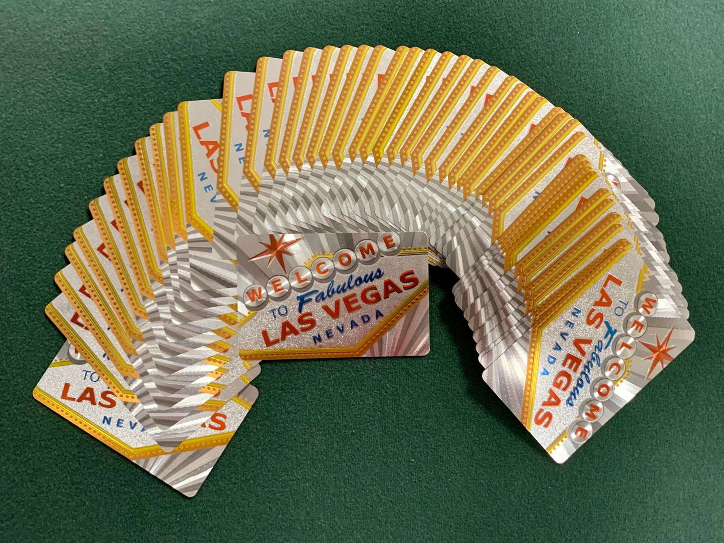 PlayingCardDecks.com-Las Vegas Foil Playing Cards: Silver