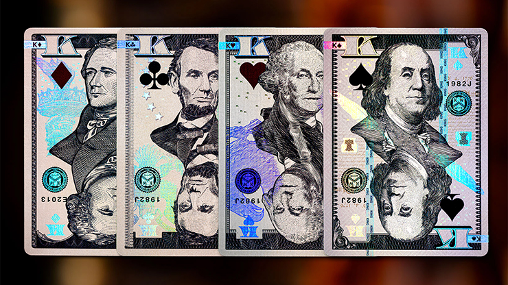 PlayingCardDecks.com-Legal Tender Holographic v2 Playing Cards EPCC