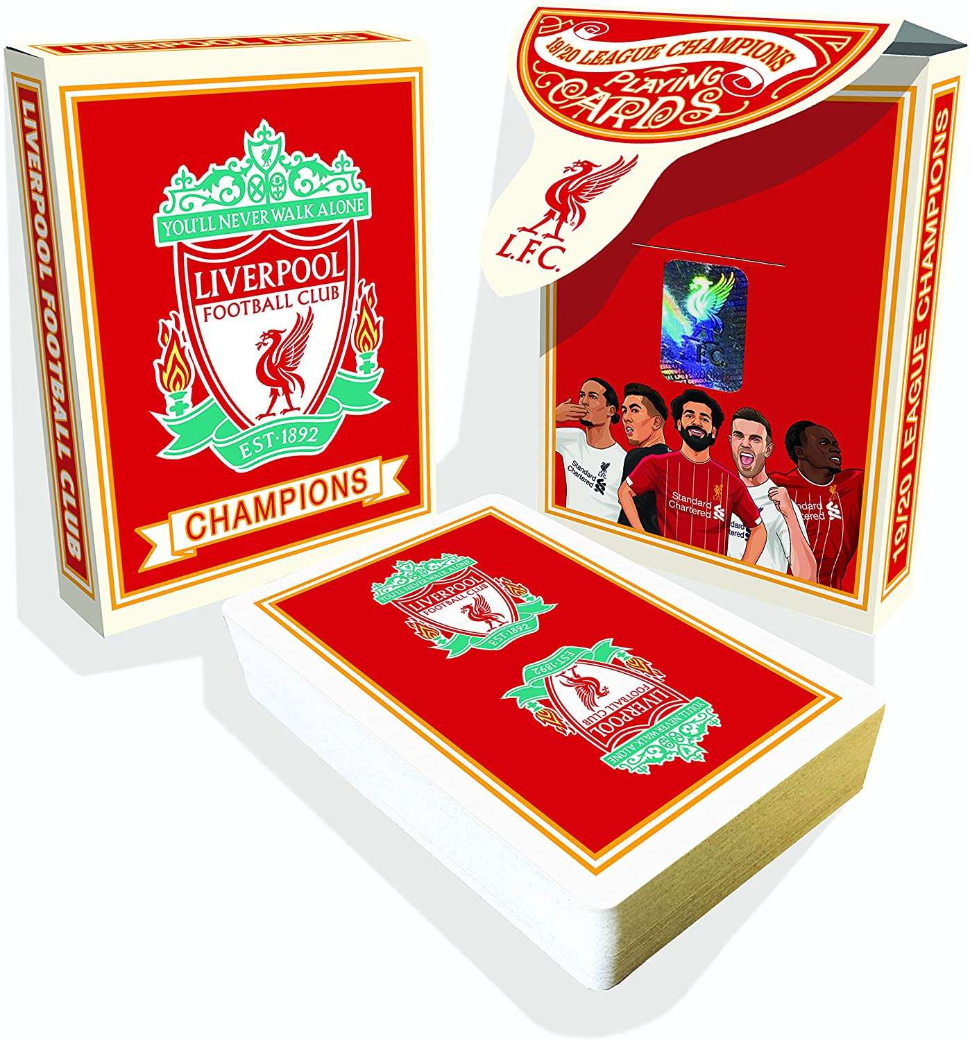 PlayingCardDecks.com-Liverpool Soccer Playing Cards