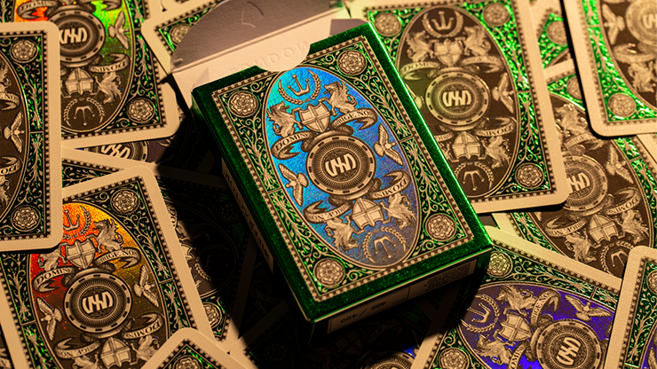 PlayingCardDecks.com-London Emerald Diffractor Playing Cards