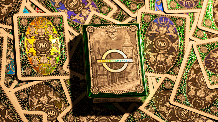PlayingCardDecks.com-London Emerald Diffractor Playing Cards