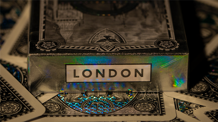 PlayingCardDecks.com-London Silver Diffractor Playing Cards