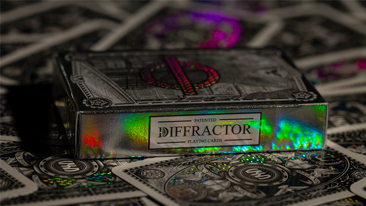 PlayingCardDecks.com-London Silver Diffractor Playing Cards
