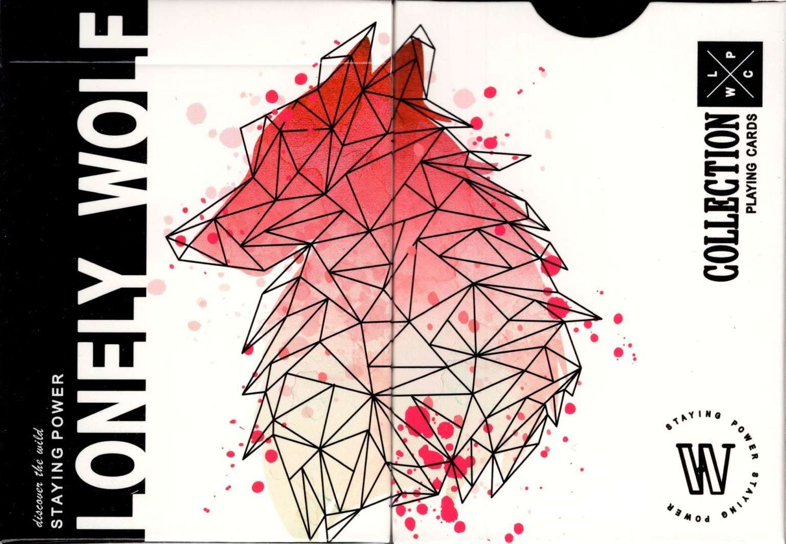 PlayingCardDecks.com-Lonely Wolf Pink Playing Cards USPCC