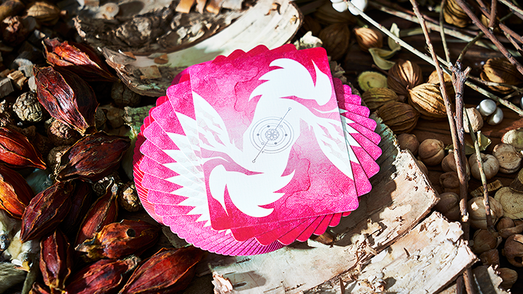 PlayingCardDecks.com-Lonely Wolf Pink Playing Cards USPCC