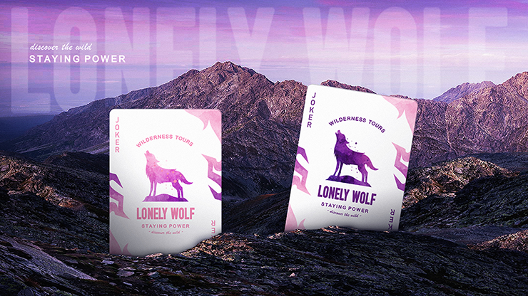 PlayingCardDecks.com-Lonely Wolf Purple Playing Cards MPC