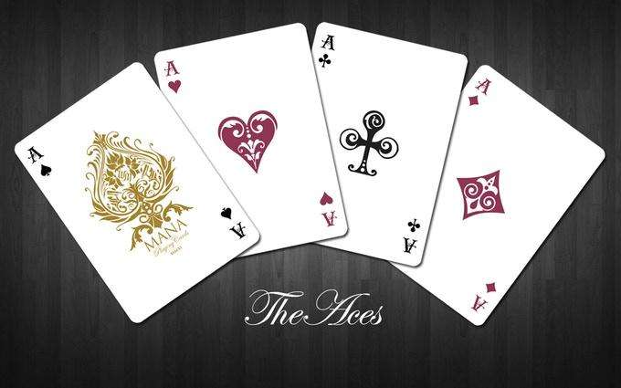PlayingCardDecks.com-Mana Playing Cards 2 Deck Set USPCC