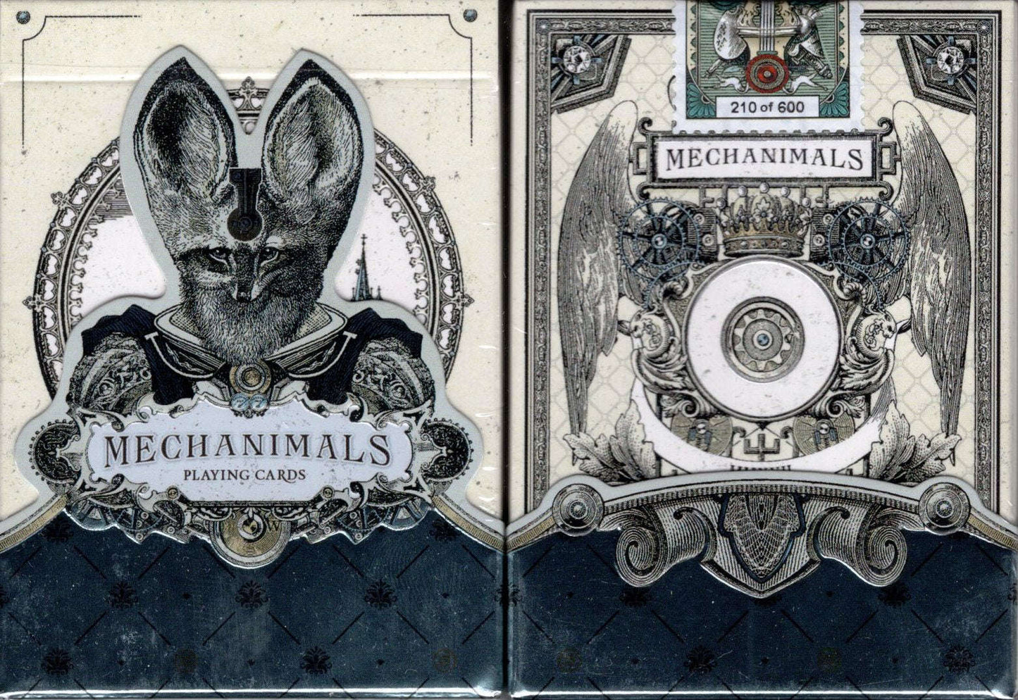 PlayingCardDecks.com-Mechanimals Gilded Playing Cards LPCC