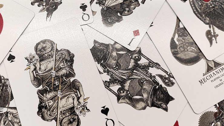 PlayingCardDecks.com-Mechanimals Gilded Playing Cards LPCC