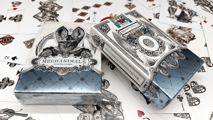 PlayingCardDecks.com-Mechanimals Gilded Playing Cards LPCC