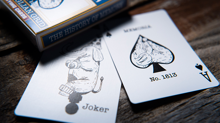 PlayingCardDecks.com-Memoria Feinaiglian Grid Bicycle Playing Cards