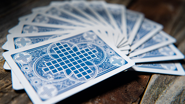 PlayingCardDecks.com-Memoria Feinaiglian Grid Bicycle Playing Cards